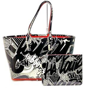 Christian Louboutin Tote Bag Black Patent Leather 995-070425